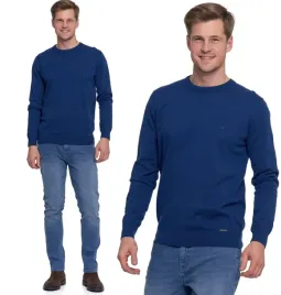 sweter-meski-elegancki-klasyczny-bawelniany-okragly-dekolt-gladki-moraj-3xl-pulower-wkladany-przez-glowe-niebieski