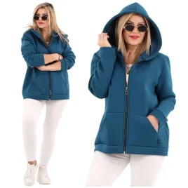 bluza-bawelniana-damska-oversize-ocieplana-polski-producent-duze-rozmiary-z-kapturem-zapinana-na-zamek-gladka-niebieska