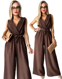 czekoladowy-elegancki-kombinezon-damski-szerokie-nogawki-48-iris-plus-size-poliester-bez-rekawow-kopertowy-dekolt-4xl