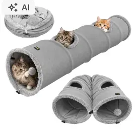 tunel-dla-kota-zabawka-interaktywna-przytulny-domek-pileczka-120cm-2w1-kryjowka-do-biegania-i-polowania-dla-kociat