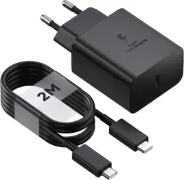 zestaw-szybka-ladowarka-sieciowa-pd-45w-kabel-do-iphone-200cm-koanni-zasilacz-usb-c-do-smartfona-przewod-2-m-3000-ma