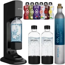 saturator-spinel-soda-bubbleon-do-gazowania-wody-2x-butelki-spinelsoda-syfon-kuchenny-do-napojow-gazowanych-pojemnosc-1000-ml-czarny