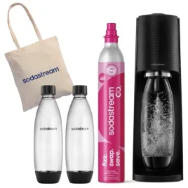 saturator-sodastream-terra-czarny-2-butelki-i-naboj-co2-torba-urzadzenie-do-gazowania-wody-syfon-do-wody-pojemnosc-1-l