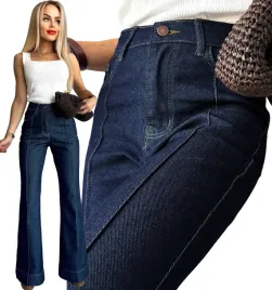 jeansowe-spodnie-szwedy-dzwony-jeansy-wide-leg-jeans-kant-przeszycie-xs-iga-damskie-wysoki-stan-bawelniane-niebieskie-lekko-elastyczne