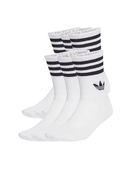 Skarpetki męskie adidas białe bawełniane 6 par rozmiar 36-40