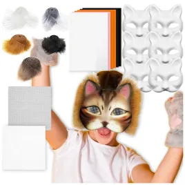 maska-kota-do-samodzielnego-malowania-diy-brazowe-sztuczne-futro-filc-6-szt-przebranie-zwierzece-na-twarz-kreatywna-zabawa-plastyczna-unisex
