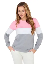 bluza-damska-bawelniana-w-paski-bez-kaptura-rozowa-odziez-casual-rozmiar-l