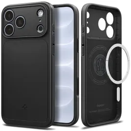 etui-spigen-do-iphone-18-pro-case-do-magsafe-lekkie-cienkie-stylowe-cover-plecki-ochronne-czarne-antyposlizgowe-pochlaniajace-wstrzasy