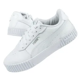 buty-skorzane-damskie-sportowe-40-biale-trampki-wygodna-wkladka-puma-carina-sneakersy-miejskie-obuwie-casual-255-cm