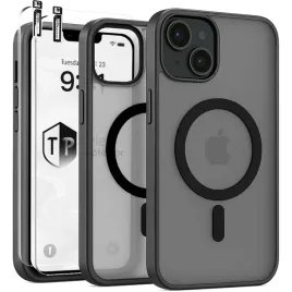 etui-do-iphone-13-14-do-magsafe-czarne-matowe-wzmacniane-2x-szklo-9h-plecki-czarny-tworzywo-sztuczne