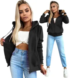 gruba-rozpinana-dresowa-bluza-damska-kieszen-kangurka-zamek-kaptur-36-alex-bawelniana-czarna-bez-wzoru-odziez-casual
