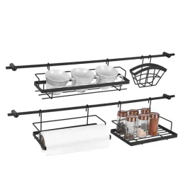 reling-kuchenny-czarny-reling-z-haczykami-i-polkami-zestaw-kuchenny-tadar-organizer-scienny-uchwyt-na-przybory-78-cm-4-polki-montaz-inwazyjny