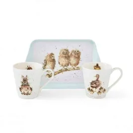 zwierzeta-kubki-porcelanowe-and-tacka-3-szt
