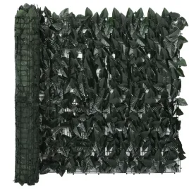 parawan-balkonowy-ciemnozielone-liscie-500x75-cm