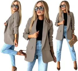 taupe-elegancka-marynarka-damska-zakiet-drapowane-rekawy-podszewka-42-blezer-do-biura-gladka-tkanina-poliestrowa-rozmiar-xl