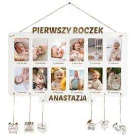 ramka-na-zdjecia-metryczka-na-sciane-prezent-na-urodziny-roczek-dziecka-kolaz-fotografii-wieloelementowa-bezowo-biala-73-465-cm