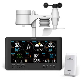 profesjonalna-stacja-pogody-wifi-sencor-sws-12500-termometr-higrometr-barometr-anemometr-2-czujniki-zasieg-150-m-obsluga-7-czujnikow