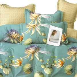 posciel-flanelowa-morska-w-kwiaty-lotosu-grzybienie-3cz-laguna-200x220-komplet-do-sypialni-poszewki-70x80-cm-zamek-blyskawiczny