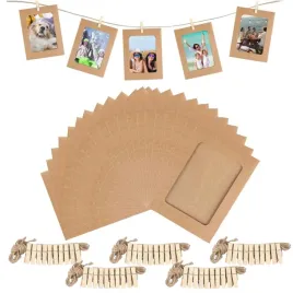 50x-ramki-na-zdjecia-z-papieru-zestaw-klamerki-linki-do-podwieszania-bezowe-girlanda-fotograficzna-dekoracja-pokoju-154-x-115-cm