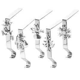 uchwyty-na-skarpety-swiateczne-5-szt-metalowe-srebrne-haczyki-kominkowe