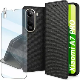etui-magnet-do-xiaomi-redmi-a7-pro-zamykane-czarne-futeral-szklo-9h-pokrowiec-z-klapka-ze-skory-ekologicznej-amortyzujacy-wstrzasy-geometryczny