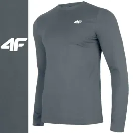 koszulka-meska-4f-longsleeve-bluza-z-dlugim-rekawem-na-co-dzien-m0727-l-bawelniana-100percent-bawelny-szara-okragly-dekolt-z-logo