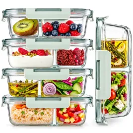 szklane-pojemniki-na-zywnosc-zestaw-pojemnikow-4x-1l-z-przegrodami-lunchbox-do-mikrofali-zamrazarki-i-zmywarki-na-obiad-i-meal-prep