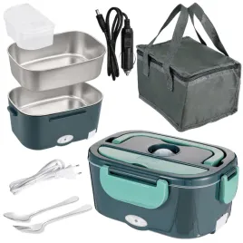 elektryczny-lunchbox-termos-obiadowy-samochodowy-redleaf-dfh-001-zielony-pojemnik-na-zywnosc-1500-ml-do-zmywarki