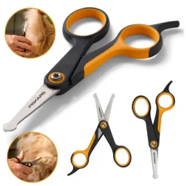fiskars-nozyczki-zaokraglone-do-strzyzenia-pielegnacji-psow-i-kotow-14-cm-bezpieczne-przycinanie-siersci-grooming-zwierzat-domowych