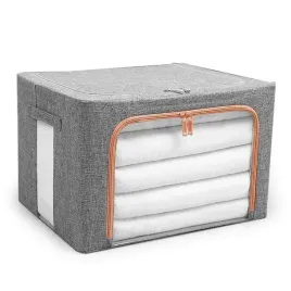 organizer-pudelko-do-przechowywania-pojemnik-na-posciel-24litry-do-szafy-na-koce-ubrania-40x30x20-cm-szary