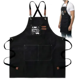fartuch-kuchenny-gastronomiczny-ochronny-do-grilla-wodoodporny-z-kieszenia-zapaska-bawelniana-68x77-cm