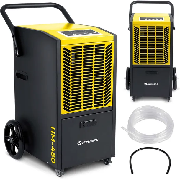 PRZEMYSŁOWY OSUSZACZ POWIETRZA BUDOWLANY POCHŁANIACZ WILGOCI HM-480 50L/24H