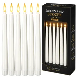 swiece-led-stozkowe-28cm-2000k-2xaaa-efekt-plomienia-6szt-biale-dekoracja-stolu-i-wnetrz-zasilane-bateriami-nastrojowe-oswietlenie