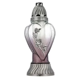 znicz-p-583-art-srebrny-roza-motyw-zlamanego-serca-30cm-lampion-nagrobny-parafinowy-dekoracja-na-grob-czas-palenia-do-75-h