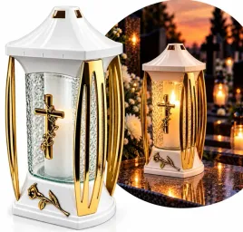 znicz-szkalny-zn-184-bialy-domek-zlote-boki-29-cm-lampion-nagrobny-na-cmentarz-parafinowy-do-40-godzin-palenia