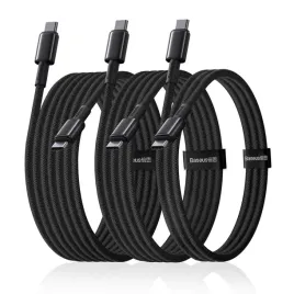 zestaw-kabli-baseus-tungsten-gold-100w-usb-c-usb-c-1m-2m-3m-czarny-do-ladowania-urzadzen-przewod-w-oplocie