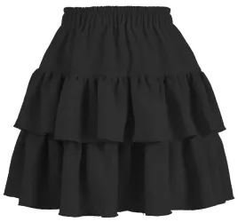 spodnica-damska-z-falbanami-mini-krotka-przed-kolano-zwiewna-czarna-l-xl-z-wiskozy-rozkloszowana-gladka-bez-zapiecia