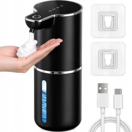 dozownik-mydla-w-pianie-380ml-automatyczny-bezdotykowy-dyspenser-czarny-usb-podajnik-lazienkowy-sensorowy-stojacy-akumulatorowy
