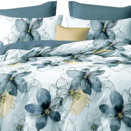 posciel-flanelowa-w-kwiaty-akwarela-stalowo-niebieska-3cz-bella-200x220-poszwa-na-koldre-i-poszewki-70x80-cm-zamek-blyskawiczny