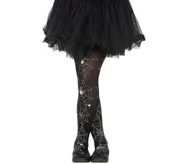 rajstopy-dzieciece-czarne-pajeczyna-z-pajakami-srebrny-wzor-halloween-7-12-dodatek-do-kostiumu-na-bal-przebierancow-i-impreze-tematyczna