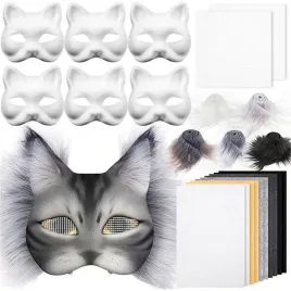 6-therian-halloween-maska-kota-diy-maska-kota-f-akcesoria-do-kostiumu-zwierzecego-bialy-zestaw-unisex
