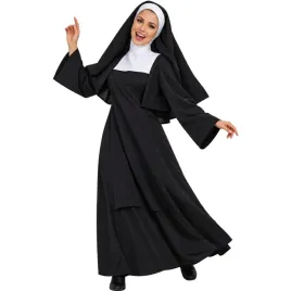 stroj-halloweenowy-zakonnica-przebranie-czarny-habit-xl-kostium-karnawalowy-damski-odziez-na-bal-maskowy-i-impreze-tematyczna