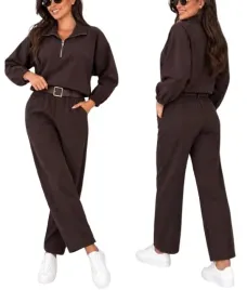 komplet-dresowy-set-bluza-i-spodnie-suwak-pasek-mily-w-dotyku-905-damski-ocieplany-stroj-sportowy-z-poliestru-brazowy