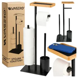 metalowy-stojak-na-papier-toaletowy-uchwyt-na-szczotka-polka-bambusowa-wolnostojacy-organizer-lazienkowy-brazowo-czarny