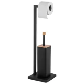 stojak-na-papier-toaletowy-szczotke-wc-2w1-czarny-uchwyt-lazienkowy-bambus-metal-matowe-wykonczenie-syntetyczne-wlosie-wysokosc-40-65-cm