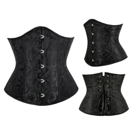 premium-czarny-klasyczny-gorset-wiaznany-underbust-xl-pas-modelujacy-talie-bielizna-damska-z-elastanem
