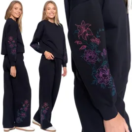 komplet-dres-ocieplany-wide-leg-z-haftem-bawelniany-modny-moraj-wygodny-l-damski-czarny-kwiatowy-wzor-odziez-casualowa