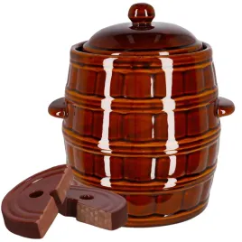 beczka-kamionkowa-kolnierz-pokrywa-8l-garnek-do-kiszenia-kamien-dociskowy-naczynie-do-fermentacji-warzyw-kapusty-i-ogorkow