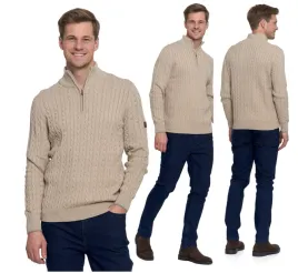 sweter-meski-bawelniany-polgolf-na-zamek-elegancki-stylowy-bezowy-moraj-3xl-pulower-gladki-bez-kaptura-do-pracy-i-na-co-dzien