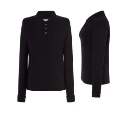 koszulka-polo-damska-z-dlugim-rekawem-jhk-popl-200-ls-czarna-bk-r-l-bluzka-bawelniana-100percent-gladka-klasyczna-odziez-na-co-dzien